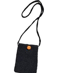 Springmoonatelier - Raffia Cell Phone Bag - Lyst