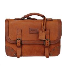 THE DUST COMPANY - Leather Briefcase In Heritage Brown - Lyst