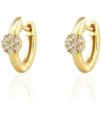 Kris Nations - Twinkle Blossom Huggie Hoop Earrings - Lyst