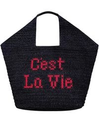Lilly Loves - C'Est La Vie Oversized Beach Bag - Lyst