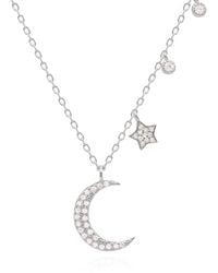 Luna Charles - Ariya Moon & Star Charm Necklace - Lyst