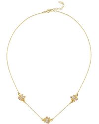 LINYA JEWELLERY - Amour Triple Pearl Cage Chain Necklace - Lyst