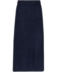 Lou&Up (Formerly Loup Clothing) - Cable Knit Midi Skirt - Lyst
