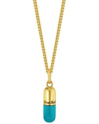 True Rocks - 18K Plated & Enamel Mini Pill Pendant - Lyst
