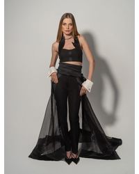 Tia Dorraine - Hypnotic Glow Sheer Organza Overskirt - Lyst