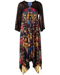 ARTISTA - Vibe Printed Satin Dress - Lyst