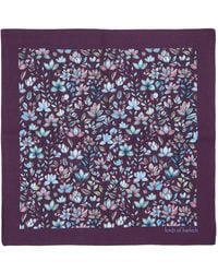 lords of harlech - Hudson Mystic Floral Merino Handkerchief Pocket Square - Lyst