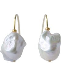 Bombyx House - Baroque Pearl Bead Hook Earrings - Lyst
