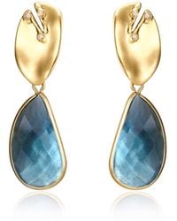 Rare Matters Jewelry - Golden Leaf Drop Earrings - Lyst
