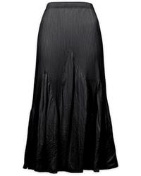 Wild Cosmos - Miuna Wave Plissé Maxi Skirt - Lyst
