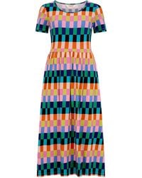 Sugarhill - Gina Jersey Midi Dress Multi, Puzzle Stripe - Lyst