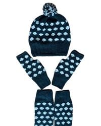 Springmoonatelier - Handmade Wool Hat, Gloves, And Socks Set - Lyst