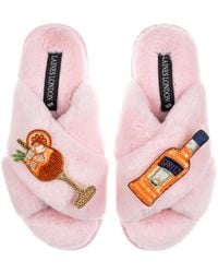 Laines London - Classic Laines Slippers With Summer Spritzer Brooches - Lyst