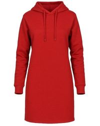 Conquista - Cotton-Blend Hoodie Dress - Lyst