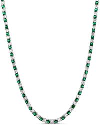 SHYMI - Alternating Color Tennis Necklace - Lyst