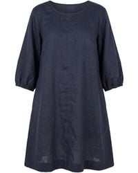 Adrift Clothing - Hazel Short Linen Shift Dress - Lyst
