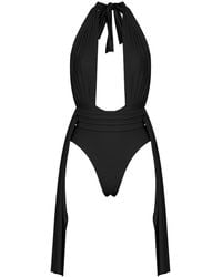 ANTONINIAS - Plonger One Piece Swimwear In Black - Lyst