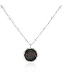 Auree - Barcelona November Birthstone Necklace Smokey Quartz - Lyst