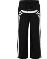 Chic Urban - Urban Velocity Straight-Leg Stripe Joggers - Lyst