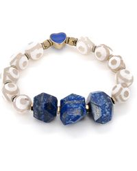 Ebru Jewelry - Eye Of Love Lapis Lazuli Bracelet - Lyst