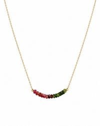 Lalinde - Watermelon Tourmaline Necklace - Lyst