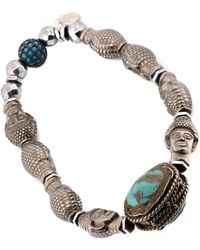 Ebru Jewelry - Hematite Stone Buddha Beads & Mystic Bracelet - Lyst