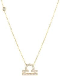 LÁTELITA London - Zodiac Star Sign Pendant Necklace Gold Libra - Lyst