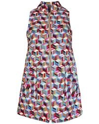 Couture to Your Door - Mod Mini Geometric Aline Tapestry Dress - Lyst