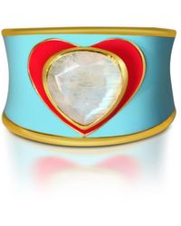 GEM BAZAAR - Love Heart Ring In - Lyst
