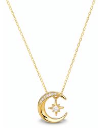Kylie Harper - Dangling Moon & Star Pendant Necklace - Lyst