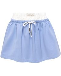 Mandragora - Cotton Skirt With Contrasting Fabrics – Goia - Lyst