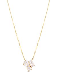 SHYMI - Three Stone Necklace - Lyst