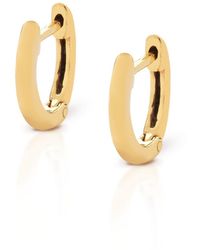 Nellou Jewellery - Rosie Huggie Earrings Plated Sterling - Lyst