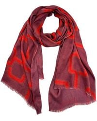 Julia Clancey - Link Claret Modal Reversible Scarf - Lyst