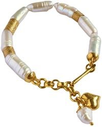 LINYA JEWELLERY - Natural Baroque Pearl Bracelet - Lyst