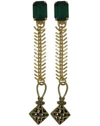 Vickisarge - Yuletide Fir Drop Earrings - Lyst