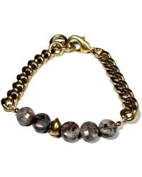 Rachel Nathan - Remix: Yuperlite & Brass Stone Bracelet - Lyst
