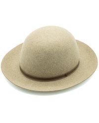 DORIA 1905 - Neutrals Melange Lapin Felt Rolling Hat - Lyst