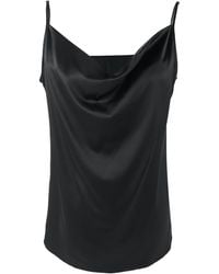 Soft Strokes Silk - Pure Mulberry Silk Cowl Neck Camisole, Spaghetti Strap - Lyst