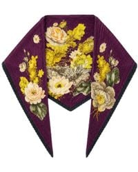 Saachi - Floral Pleated Bandana - Lyst