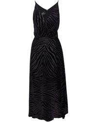SVETA Milano - Ann Long Devorè-Velvet Dress - Lyst