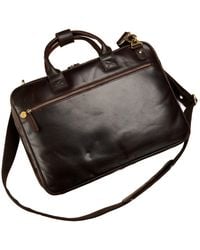 Posh Totty Designs - Leather Laptop Bag Briefcase - Lyst