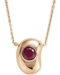 Juvetti - Rose Fava Rose Ruby Necklace - Lyst