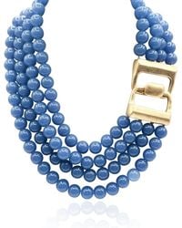 Michael Nash Jewelry - Irena Four Strand Agate Resin Bead Nesting Necklace - Lyst