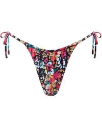 Playaluxe - Waikiki Side-Tie Bikini Bottom Confetti - Lyst