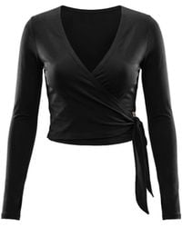 Be Athletica - The Ultimate Ballet Wrap-Top - Lyst