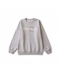 Mimhi Maison - Pilates Club Oversized Sweatshirt – Melange Crewneck - Lyst
