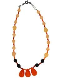 Vickisarge - Pumpkin Parade Statement Necklace - Lyst