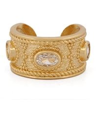 Ebru Jewelry - Queen Cleopatra Diamond Energy Cuff Adjustable Ring - Lyst