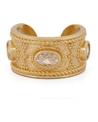 Ebru Jewelry - Queen Cleopatra Diamond Energy Cuff Adjustable Ring - Lyst